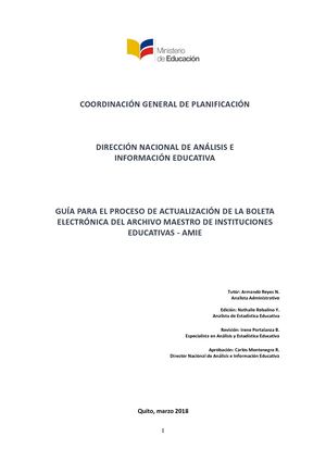 Guía Para El Proceso De Actualización De La Boleta