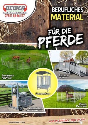 Berufliches material fur die Pferde N01 2018