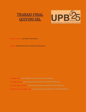 Juan Pablo Terán Pacheco Final