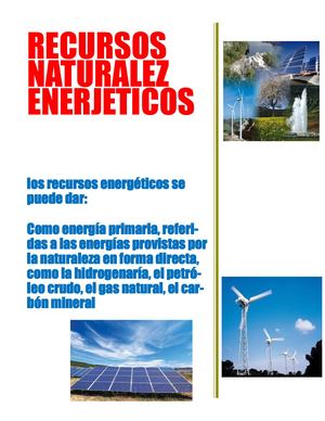 Recursos Naturales Enerjetico 1