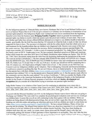 Notice to vacate to The Family court/Human Rights Violating to Director Steve Corsi