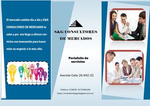 Portafolio De Servicios S&G CONSULTORES DE MERCADOS