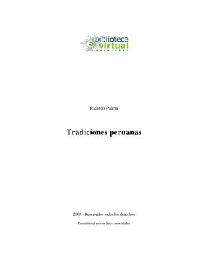 Tradiciones Peruanas