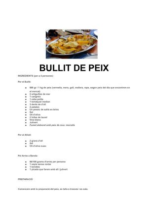 Bullit De Peix
