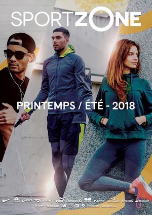 Catalogue Sport Zone Printemps ÉTÉ 2018