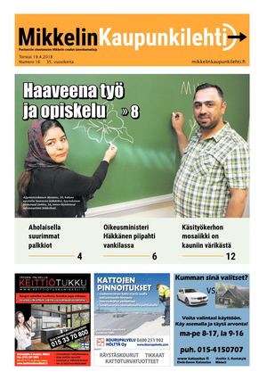 Mikkelin Kaupunkilehti 16/2018