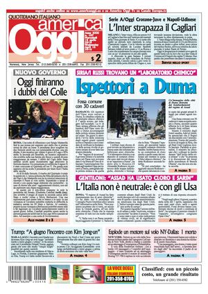 America Oggi 18 Aprile 2018
