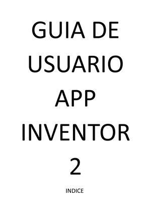 Guia De Usuario App Inventor 2