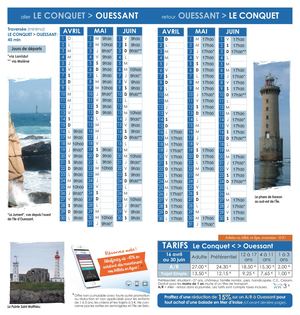 Croisières Le Conquet > Ouessant > Le Conquet