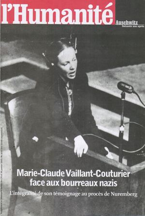Marie-Claude Vaillant-Couturier au procès de Nuremberg