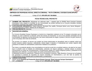 Proyecto Ruta Comunal 2018