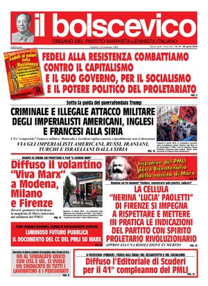 Il Bolscevico - 26 avril 2018