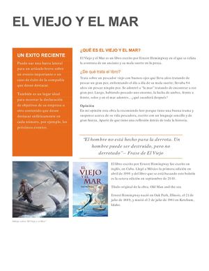 Boletín - El Viejo y El Mar