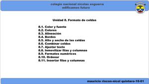 Unidad 8 Formato De Celdas N