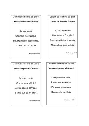 Quadras Sobre Os Ecopontos