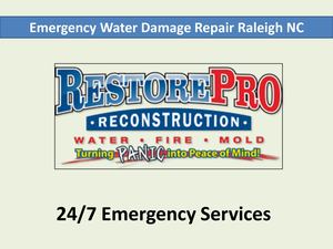 Emergency Water Damage Repair Raleigh NC