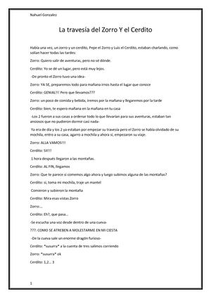 La Travesía Del Zorro Y El Cerdito