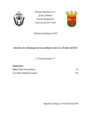 Adicción A Los Videojuegos Inter (2) Todo Full