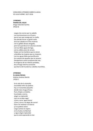 Calaméo - Concurso Literario De El Agua