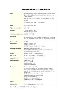 Tarjeta Madre Faxconn
