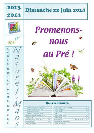 Journal de l'école NDDP 2013-2014