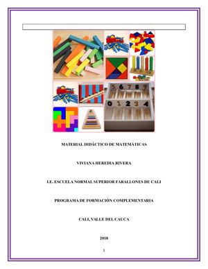 Materiales didácticos en matemáticas
