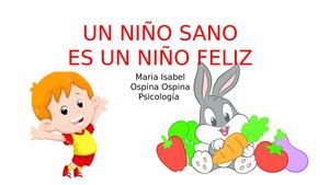 Diapositivas Un Niño Sano Es Un Niño Feliz