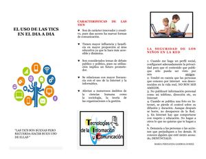 Folleto De Las Tics