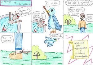 La hormiga y la paloma.