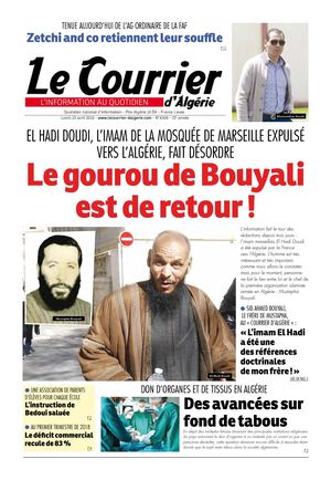 Le Courrier D'Algérie Lundi 23 Avril 2018