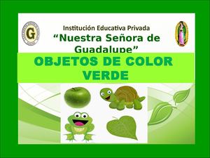 03 Objetos De Color Verde