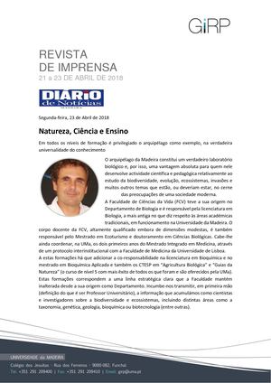Revista de Imprensa de 21 a 23 de Abril de 2018