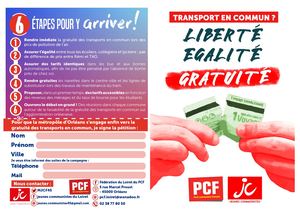 Tract gratuité des transports en commun