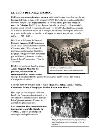 8 LE  CHOIX DU SOLDAT INCONNU