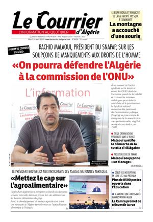 Le Courrier D'Algérie Du Mardi 24 Avril 2018