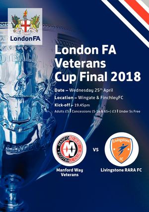 London FA Programme 2018 Veterans Cup V1