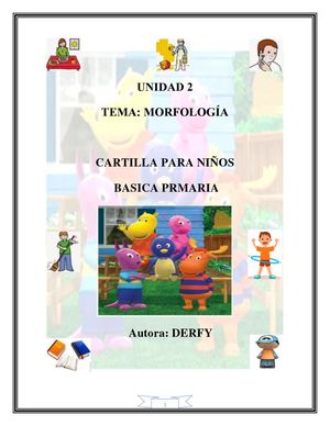 Cartilla Para Niños La Morfologia