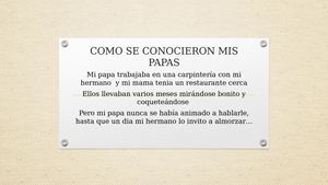 Como Se Conocieron Mis Papas