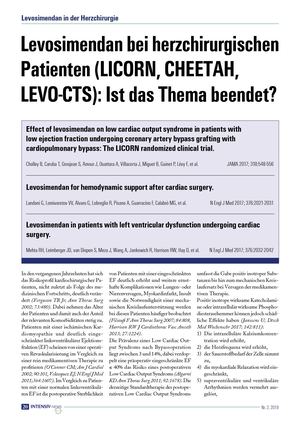 07 Levosimendan Bei Herzchirurgischen Patienten