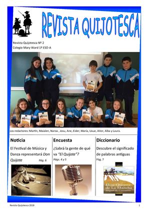 Revista Quijotesca 1ºesoa_2018