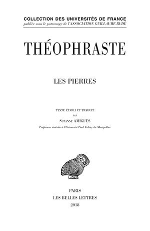 Extrait : Théophraste - Les Pierres