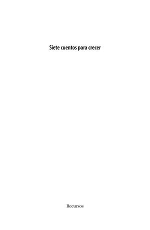 SIETE CUENTOS PARA CRECER