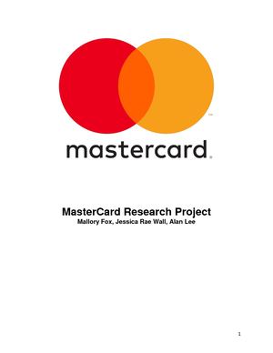 Master Card Research Project