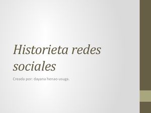 Historieta Redes Sociales