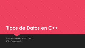Calaméo - Tipos De Datos En C++