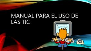 Manual Para El Uso De Las Tics