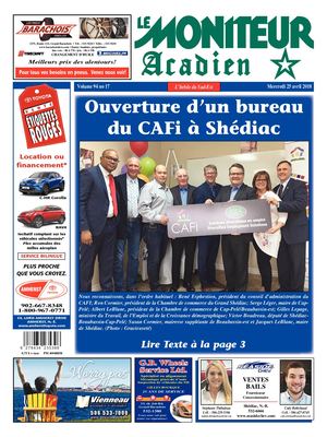 Moniteur Acadien 25 Avril