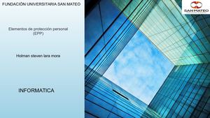 Elementos De Protección Personal (Epp) Informatica