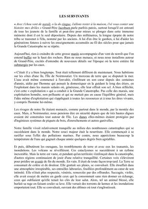 Concours d'écriture sur le thème des risques littoraux