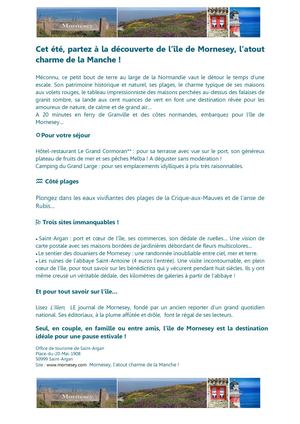 Brochure île de Mornesey
